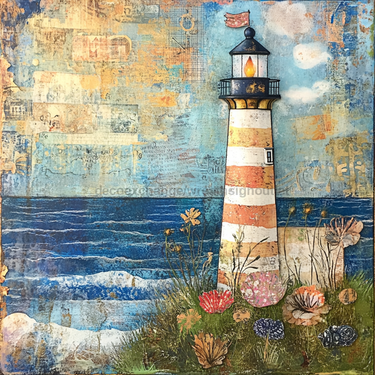 Nautical Sign, Light House Sign, DCO-02562, Sign For Wreath, 10x10